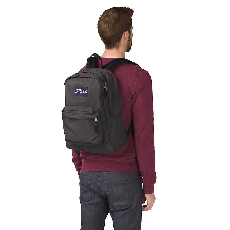 JANSPORT Superbreak Backpack - Lightweight Laptop School Backpack for Men & Women, Durable Forge Grey - Perfect for College, Travel & Everyday Use