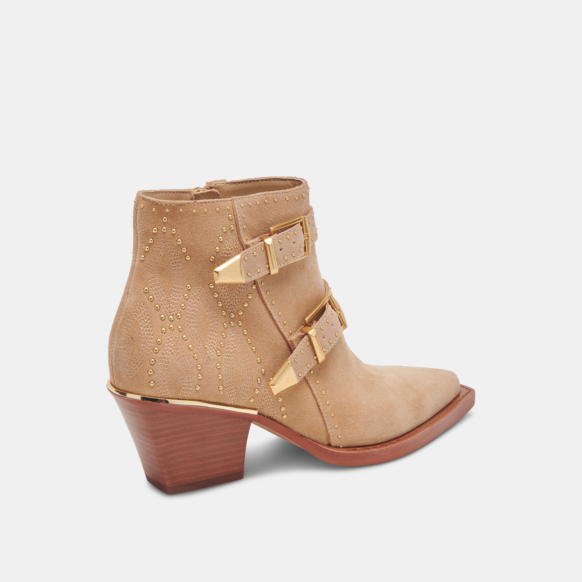 RONNIE BOOTIES CAMEL SUEDE - Women's Ankle Boots for Fall & Winter | Comfortable & Stylish Suede Booties for Casual Outfits, Office Wear & Date Nights