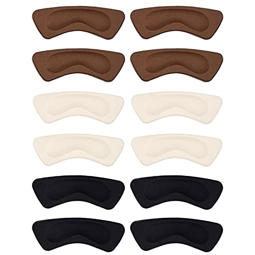 Self-Adhesive Heel Cushion Pads - 6 Pairs for Shoe Comfort & Foot Care - Perfect for High Heels & Daily Wear