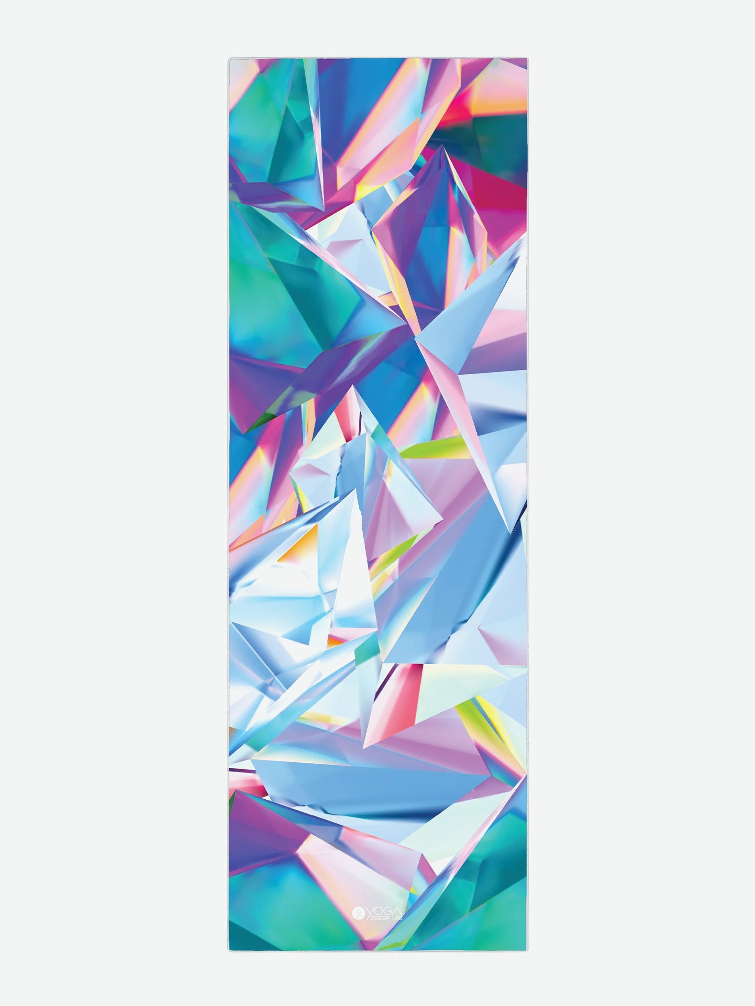 Yoga Design Lab Non-Slip Crystal Yoga Mat Towel - Premium Eco-Friendly Yoga Accessory for Hot Yoga, Pilates & Home Workouts