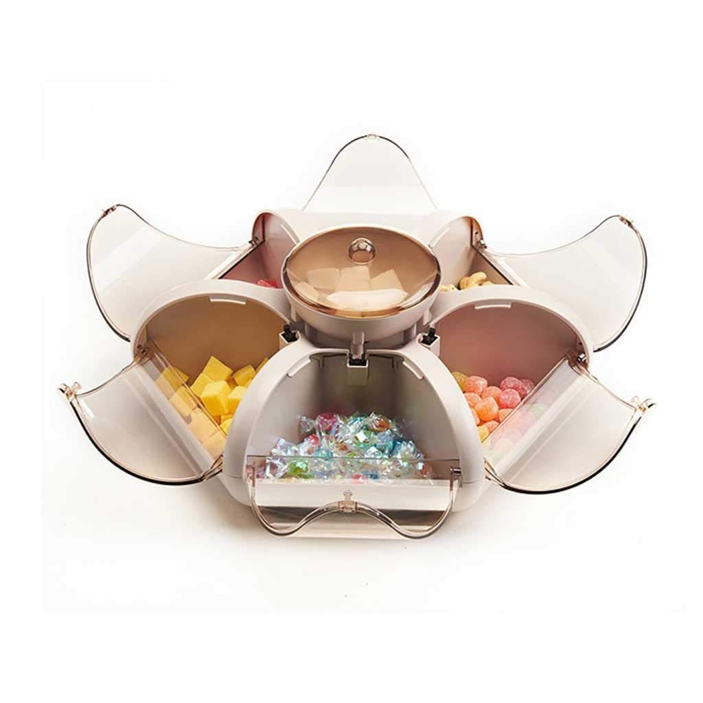 Premium Nut Serving Platter - Elegant Fruit Tray & Candy Dish for Parties, Christmas, Home Decor - Versatile Snack Server for Dry Fruits, Nuts & Appetizers - Ideal for Living Room Entertaining & Food Storage (1pc)