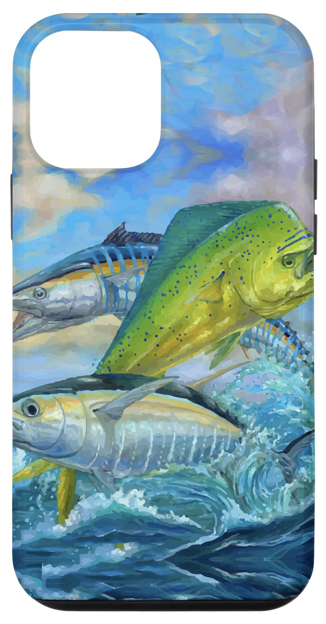 iPhone 12 Mini Cute Mahi Mahi Fishing Fish Tuna Phone Case - Durable Protective Cover for Outdoor Adventures & Beach Vacations