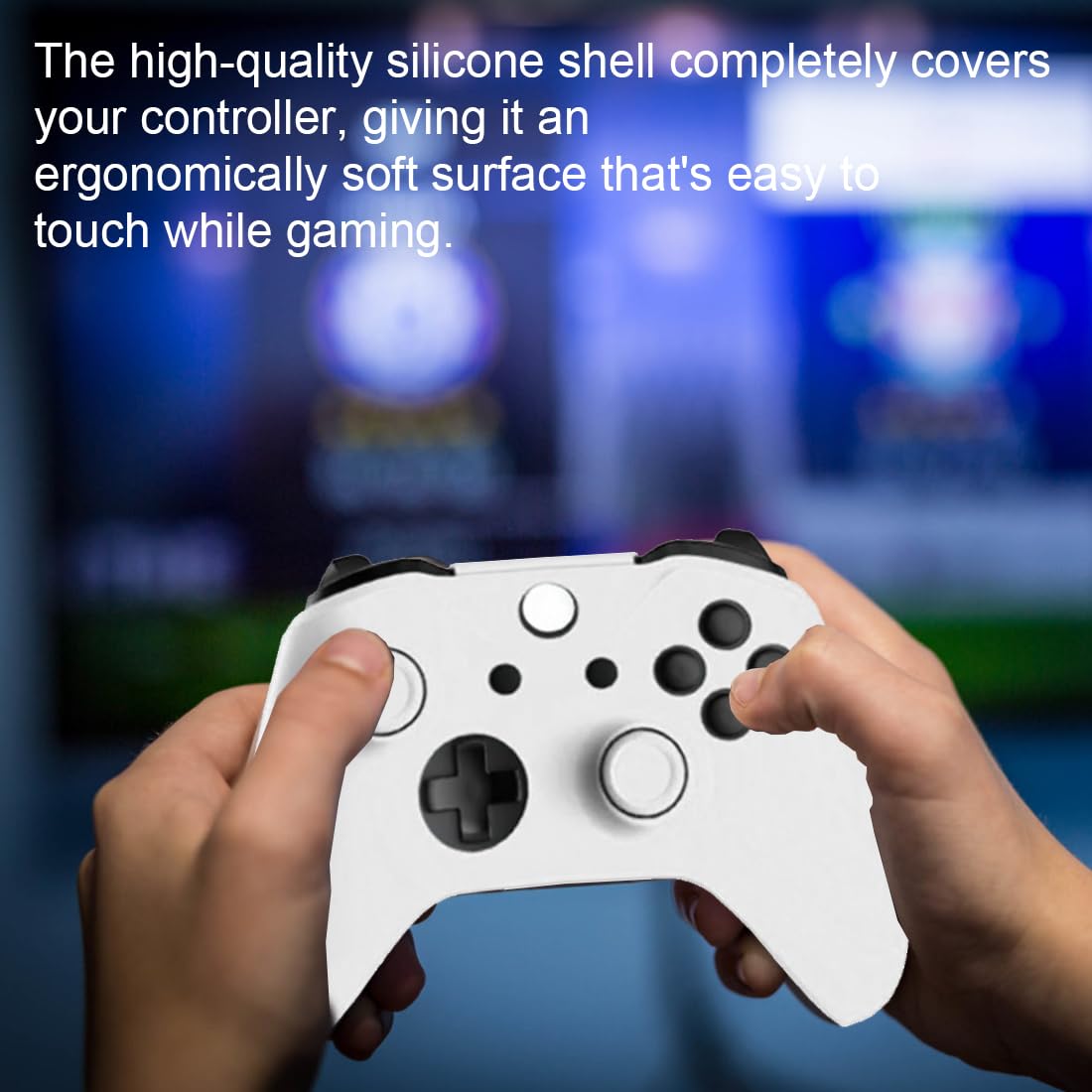 CUZKC 2-Pack PS4 Controller Case - Protective Cover for Playstation 4 Slim/PRO Controllers - Durable Hard Shell with Non-Slip Grip - Perfect for Gaming, Travel & Storage Protection