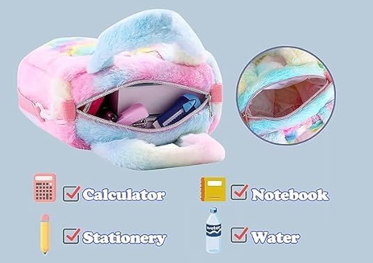 APOEM Unicorn Kids Handbags for Girls & Boys - Cute Backpack for Picnic, Birthday Party, Travel & School - Durable Children's Shoulder Bag for Daily Use & Special Occasions