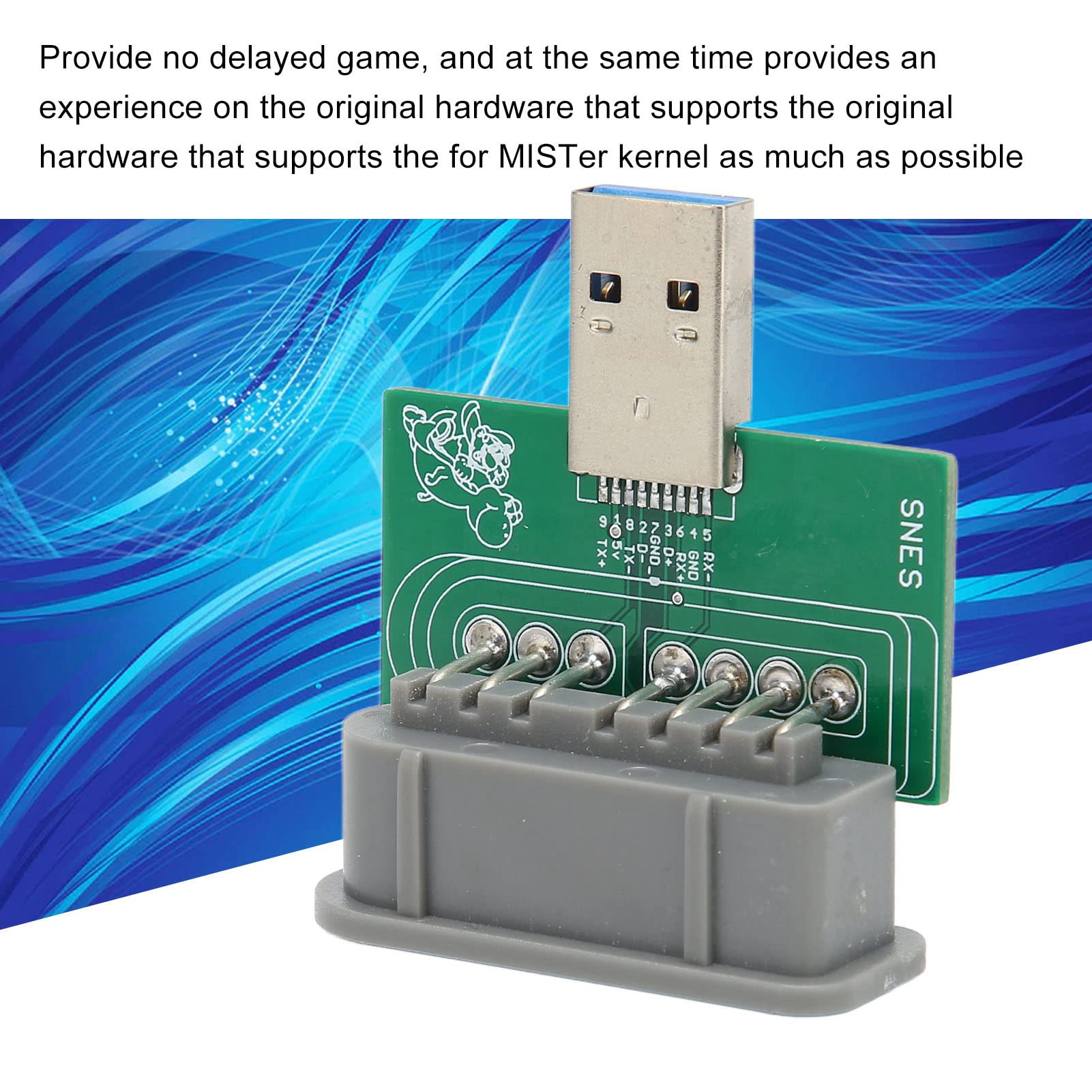 SNES USB 3.0 Controller Adapter for Mister IO Board - Retro Gaming Setup