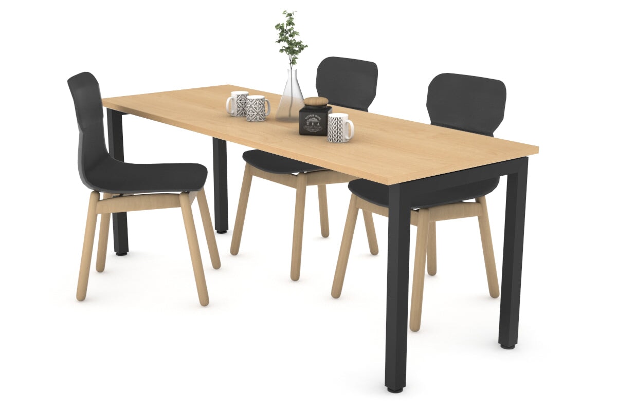Quadro Square Legs Table - 1600L x 800W Modern Dining Table for Home & Office | Perfect for Kitchen, Dining Room, Conference Room & Workspace