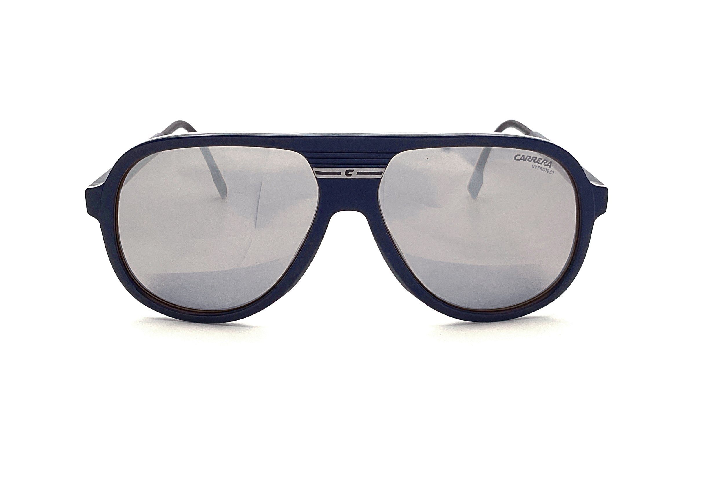 Carrera C Sport 07 Men's Sunglasses - Polarized UV Protection - Navy Blue Frame - for Driving, Running & Outdoor Activities
