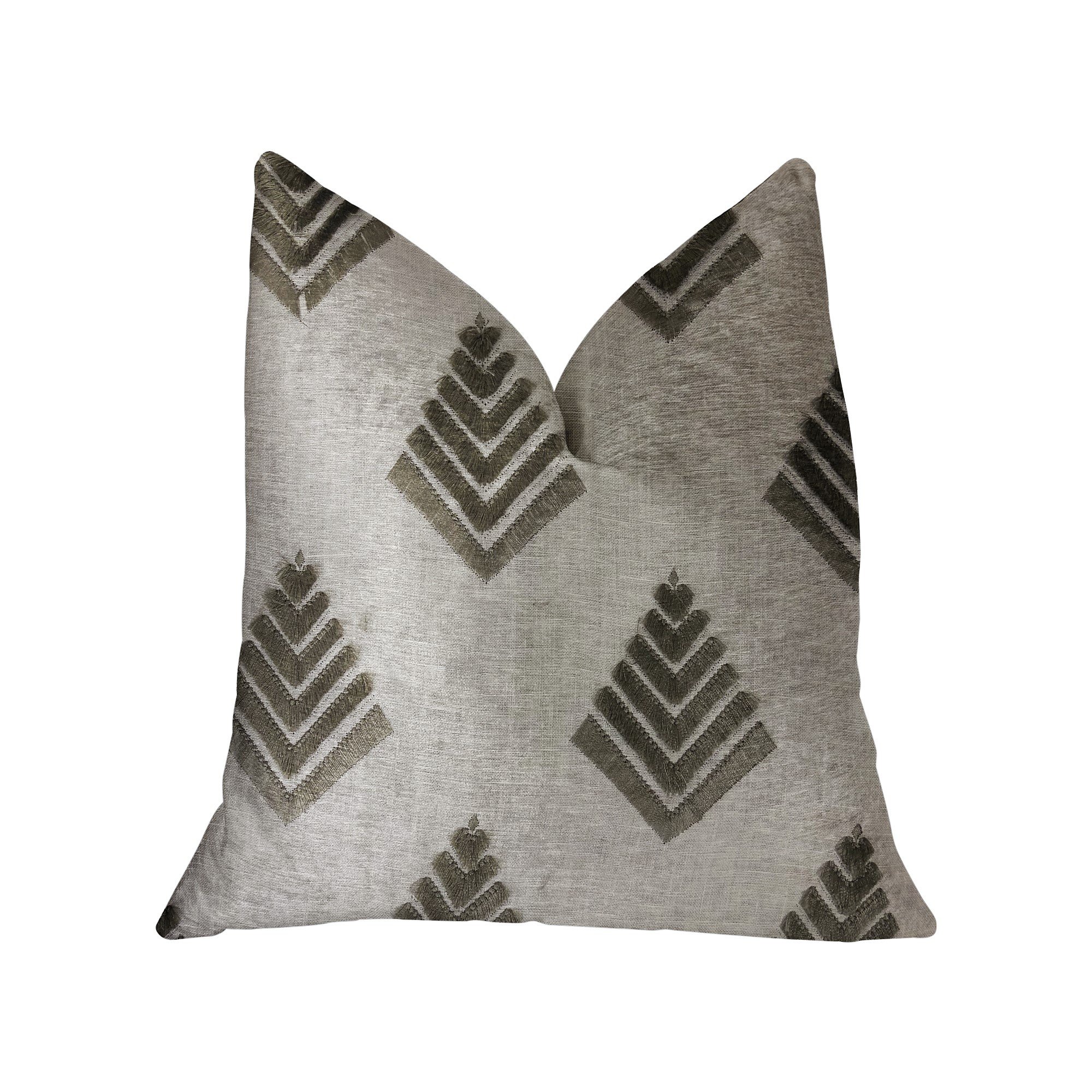 Plutus Aspen Mist Luxury Throw Pillow 16x16 Inches - Soft Decorative Cushion for Sofa, Bed & Living Room - Premium Home Decor Accent