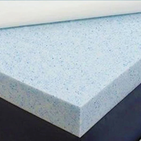 Gel Infused Memory Foam Mattress Topper by Flexi Pillow - Queen Size Cooling Mattress Pad for Back Pain Relief & Pressure Relief - Perfect for Hot Sleepers, Side Sleepers & Couples
