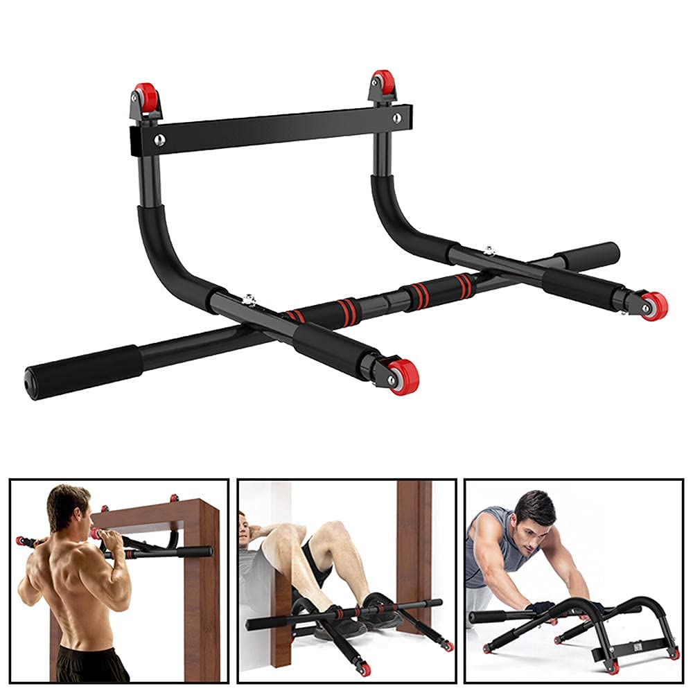 Adjustable Pull Up Bar for Home Gym - Heavy Duty Chin Up Bar with Adjustable Width for Indoor Workouts - Perfect for Strength Training, Calisthenics & Home Fitness Exercises