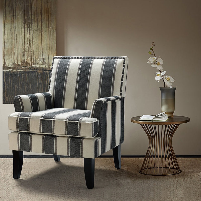 Bradley Armchair - Modern Accent Chair for Living Room, Bedroom & Office - Comfortable Upholstered Lounge Chair with Sturdy Wooden Legs - Perfect for Relaxing, Reading & Decorating Your Home