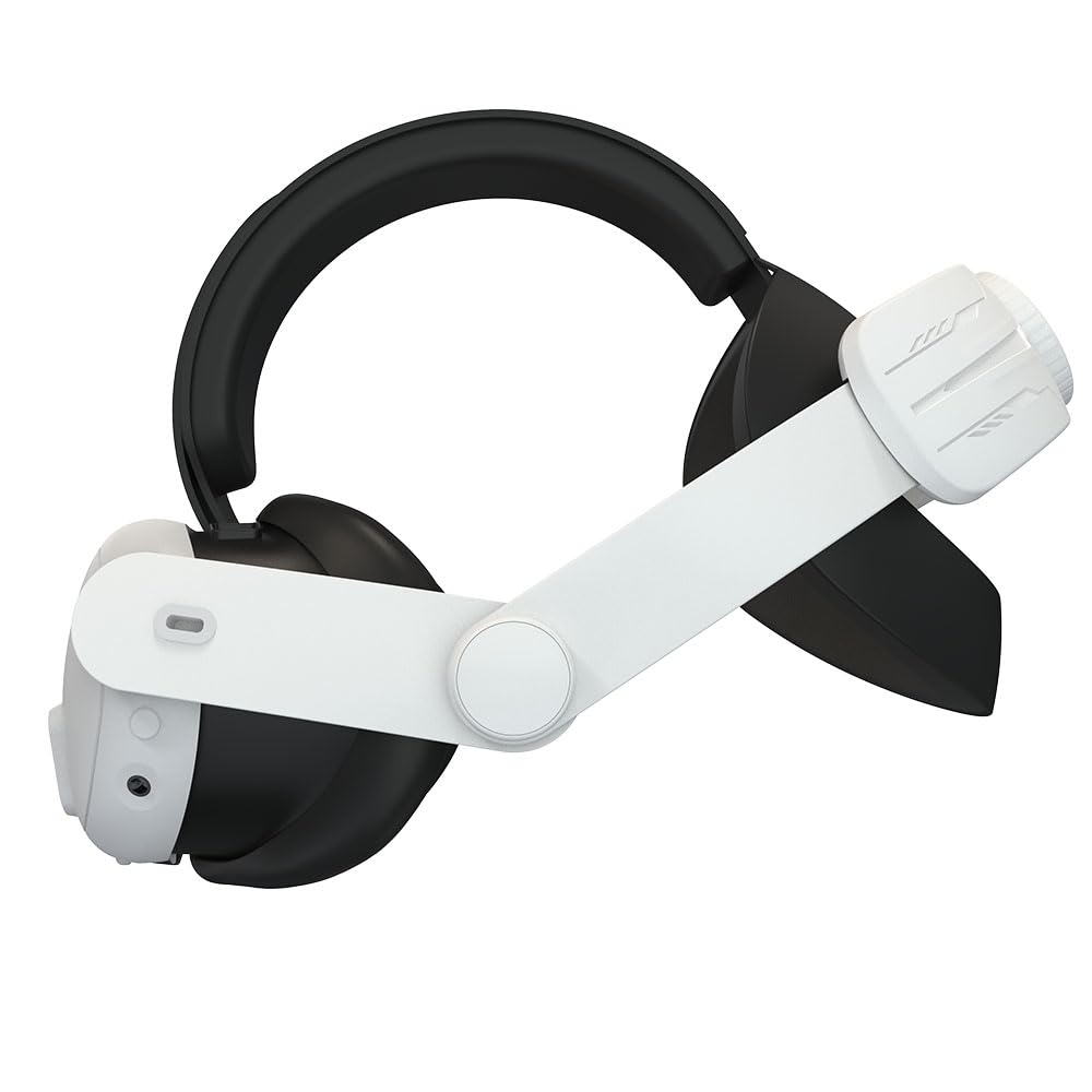 CRGANGZY Adjustable Lightweight Replacement Strap for Meta Quest 3 Headset - Reduces Face Pressure, Ergonomic Design, Dark Gray | Perfect for VR Gaming, Movie Watching & Extended Play Sessions