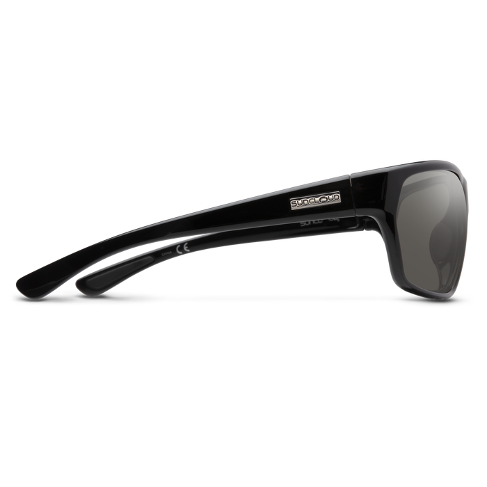 Boone Sunglasses - Black Frame with Polarized Gray Lenses for Men & Women - Perfect for Driving, Fishing, and Outdoor Activities
