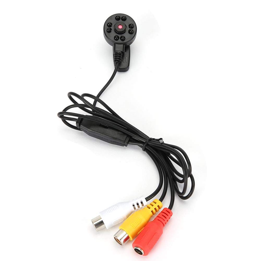 Mini HD CCTV Security Camera with IR Night Vision & Audio - Analog Hidden Surveillance Camera for Home, Office & Indoor Monitoring
