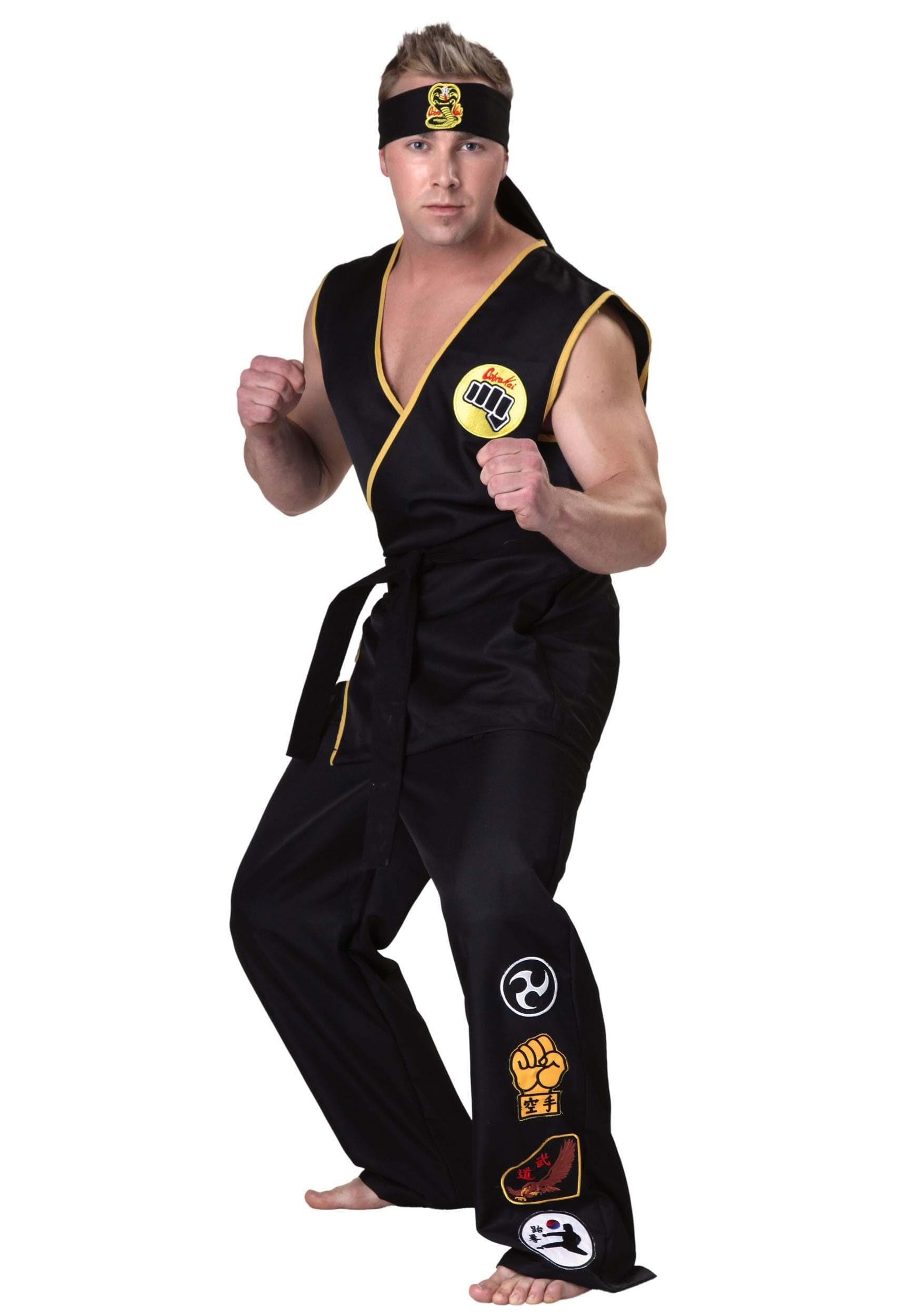 Cobra Kai Karate Costume for Adults - Halloween, Cosplay, and Martial Arts Training Outfit