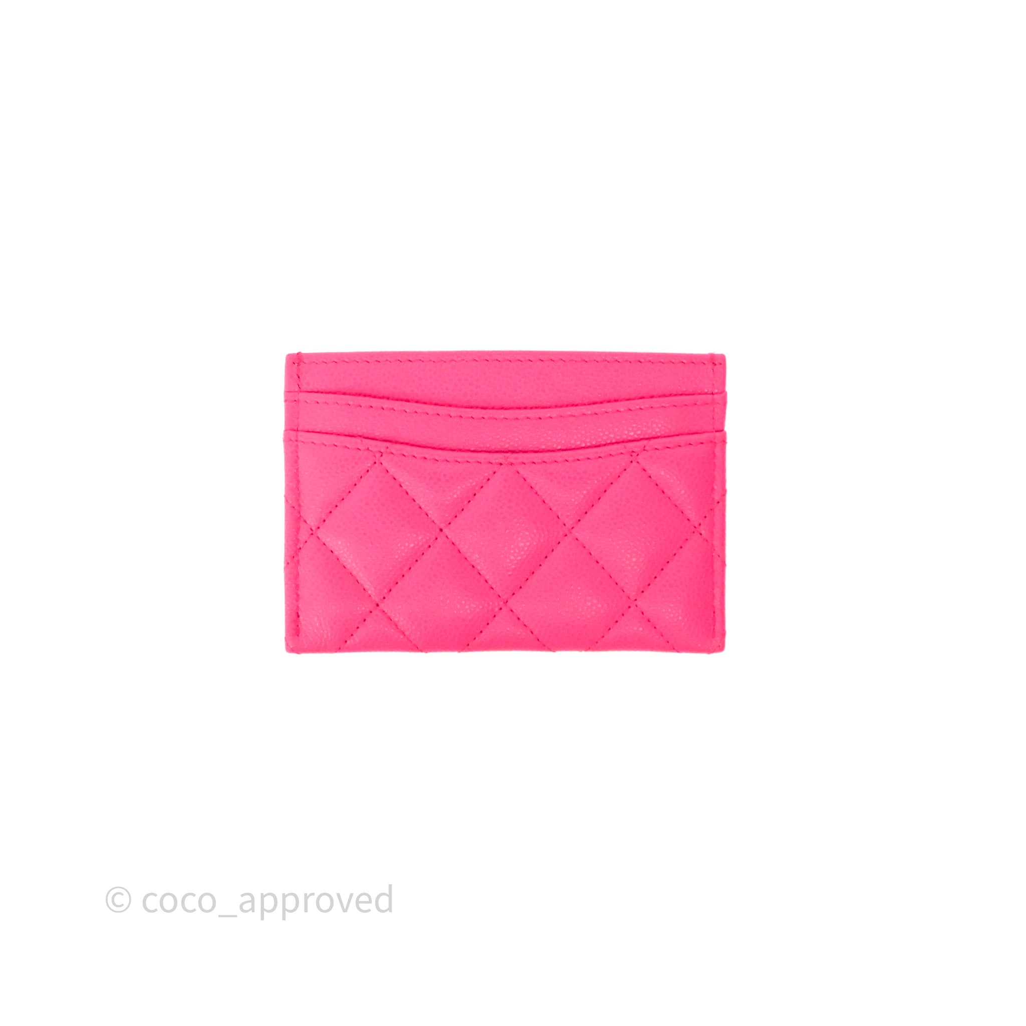Chanel Classic Flap Card Holder in Pink Caviar Leather with Gold Hardware - Luxury Compact Wallet for Everyday Use & Gift Giving