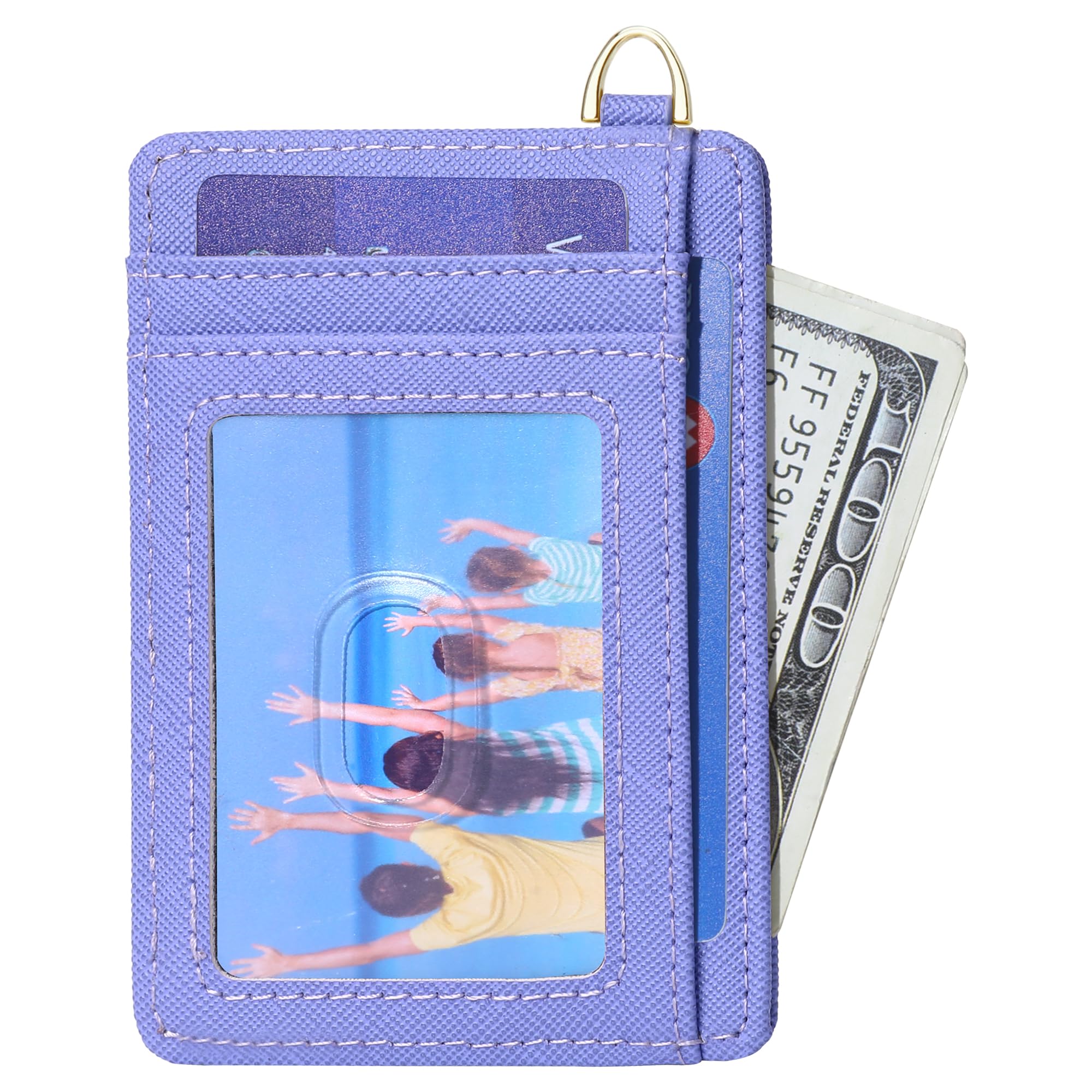 Slim RFID Blocking Credit Card Holder - Minimalist Front Pocket Wallet for Men & Women with ID Window | Compact Card Case for Travel, Business & Everyday Use