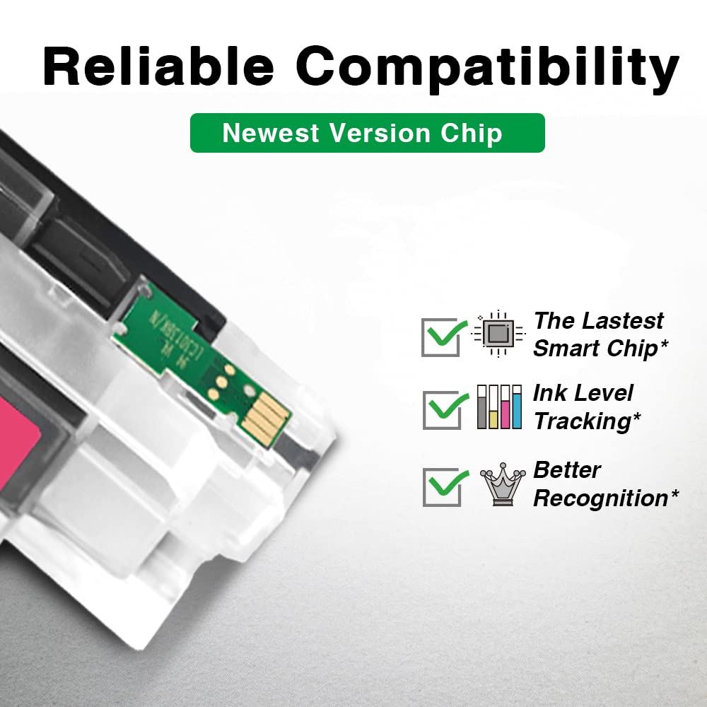 Brother LC3013 Ink Cartridge 10-Pack - Compatible with MFC-J487DW/J491DW/J497DW/J690DW/J895DW - For Home & Office Printing