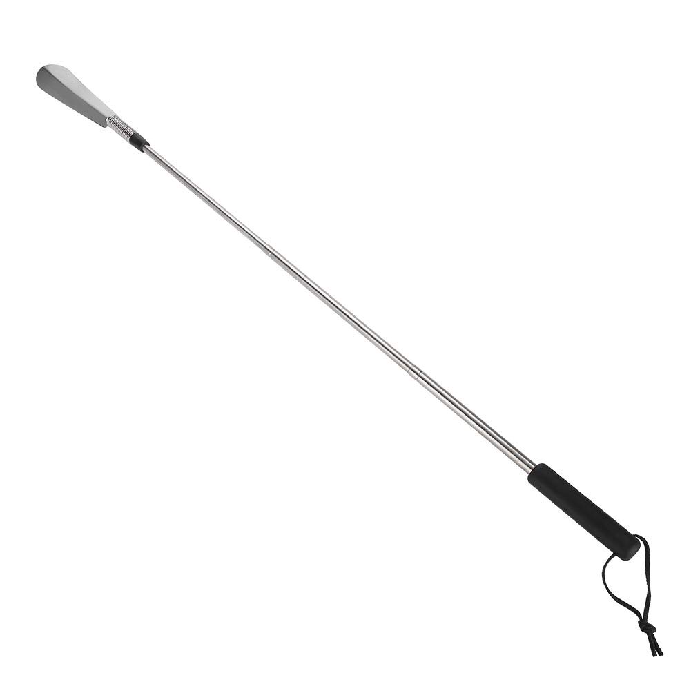 Long Handle Stainless Steel Shoe Horn - Collapsible & Durable Shoehorn for Elderly, Back Pain & Pregnancy - Perfect for Easy Dressing & Mobility Assistance