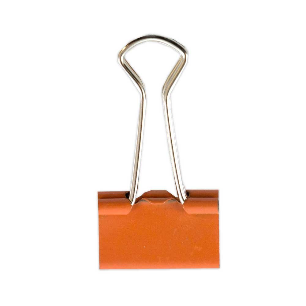 JAM PAPER Office Clip Assortment - 1 Binder Clip, 1 Round Paper Cloop, 2 Paper Clips (Regular & Jumbo) - 4-Pack Orange - Perfect for Organizing Documents, School Supplies, and Office Work