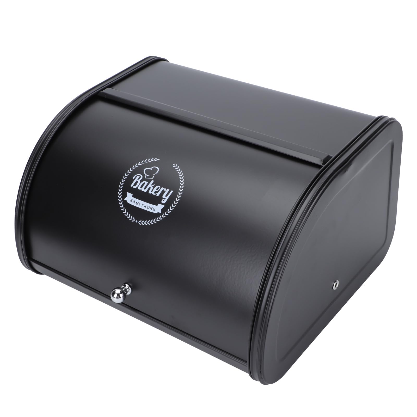 Stainless Steel Bread Box with Roll-Up Lid - 30x27cm Kitchen Countertop Bread Storage Container for Fresh Baked Goods | Perfect for Home, Bakery & Restaurant Use