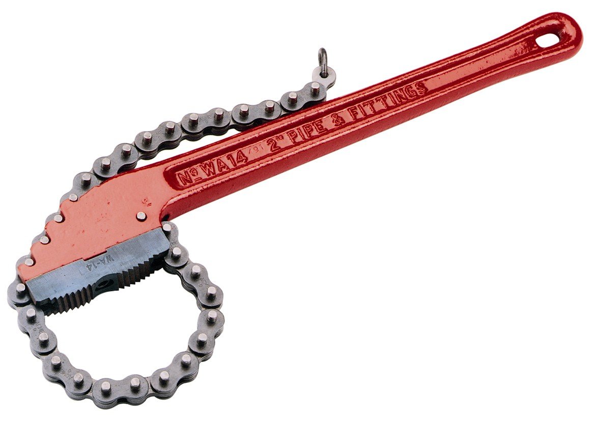Reed Tool 02040 WA14 Heavy Duty Chain Wrench, 14-Inch - Professional Plumbing Tool for Pipe Fitting, Maintenance & Repair Work