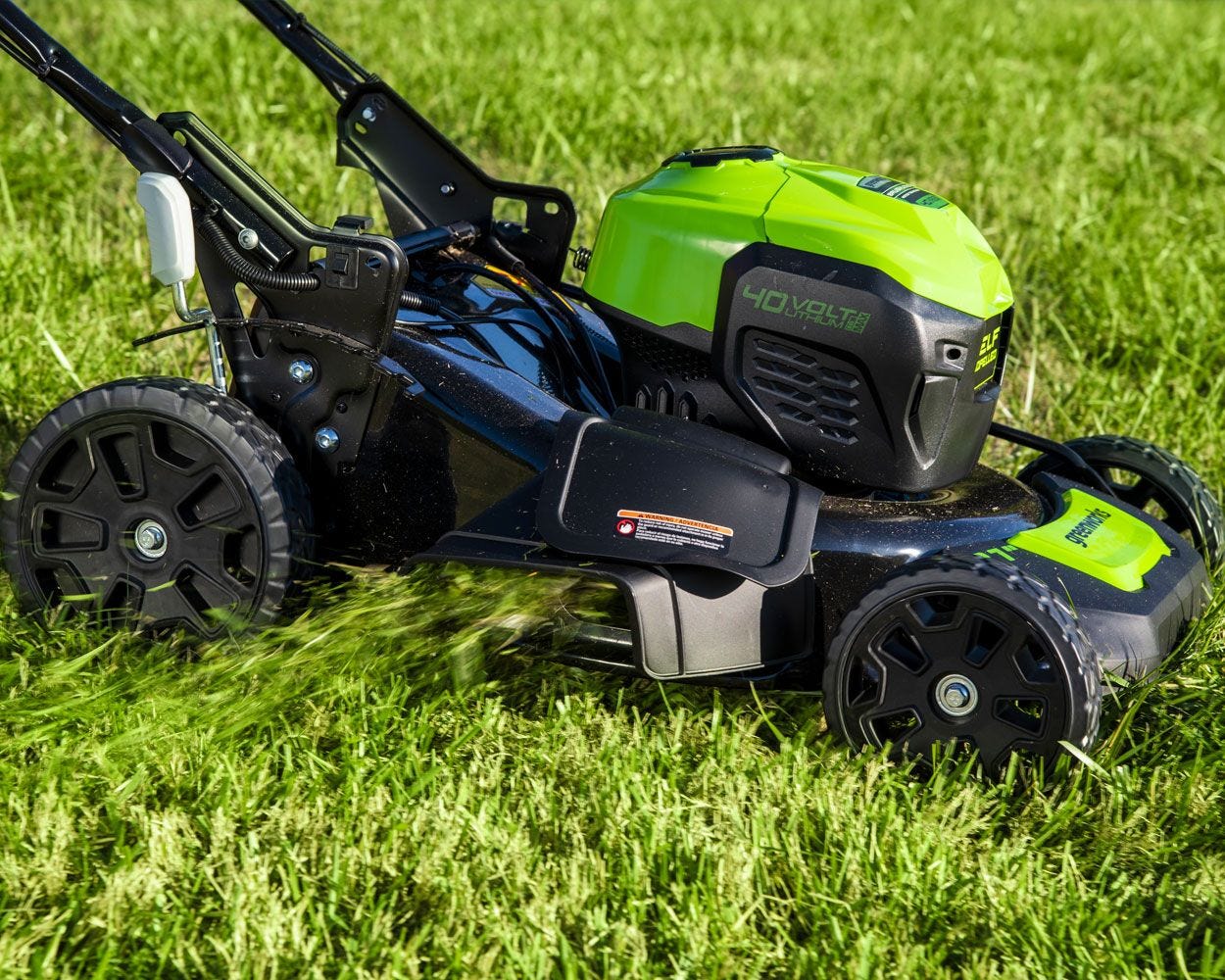 40V 21-Inch Cordless Lawn Mower & 13-Inch String Trimmer Combo Kit with 5.0Ah Battery & Fast Charger - Perfect for Medium to Large Yards, Landscaping, and Professional Lawn Care