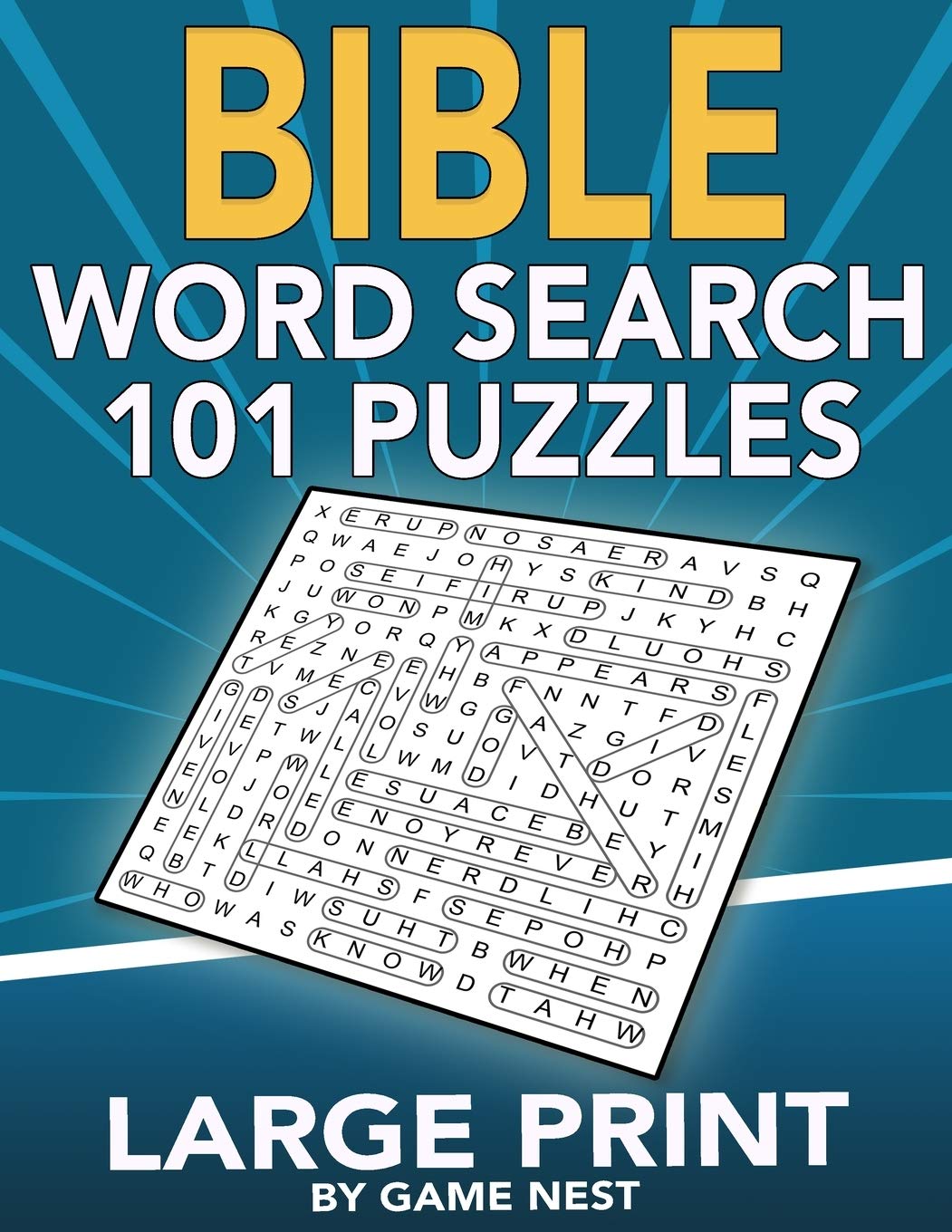 Bible Word Search Puzzles - Large Print for Adults & Kids - Inspirational Verses - 8.5x11