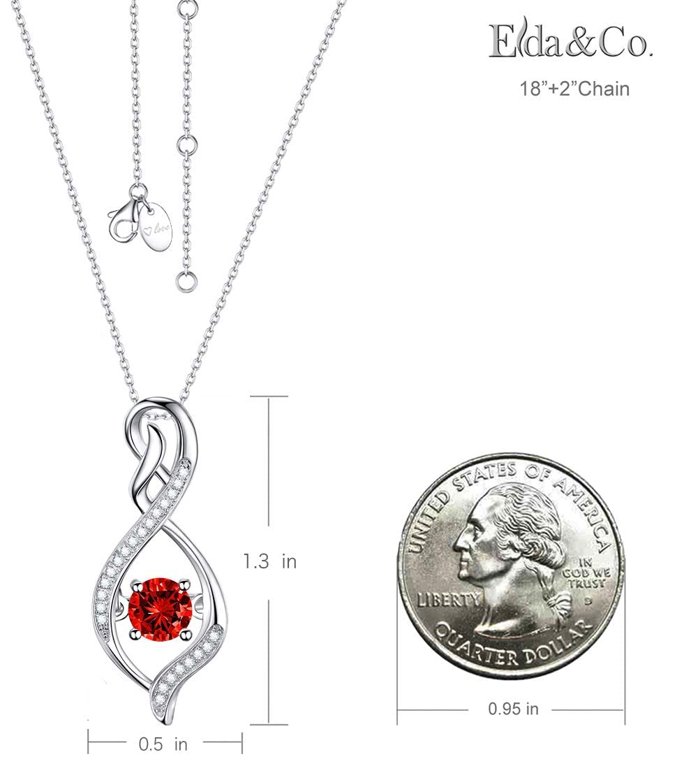 ELDA & CO. April May Birthstone Necklace - Simulated Diamond & Emerald Jewelry for Women, Wife & Mom | Birthday Gifts for Her | Elegant Pendant for Special Occasions, Anniversaries & Valentine's Day