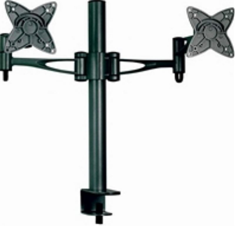 Astrotek Dual Monitor Arm Stand - Height Adjustable Desk Mount for 2 LCD Screens 23.8
