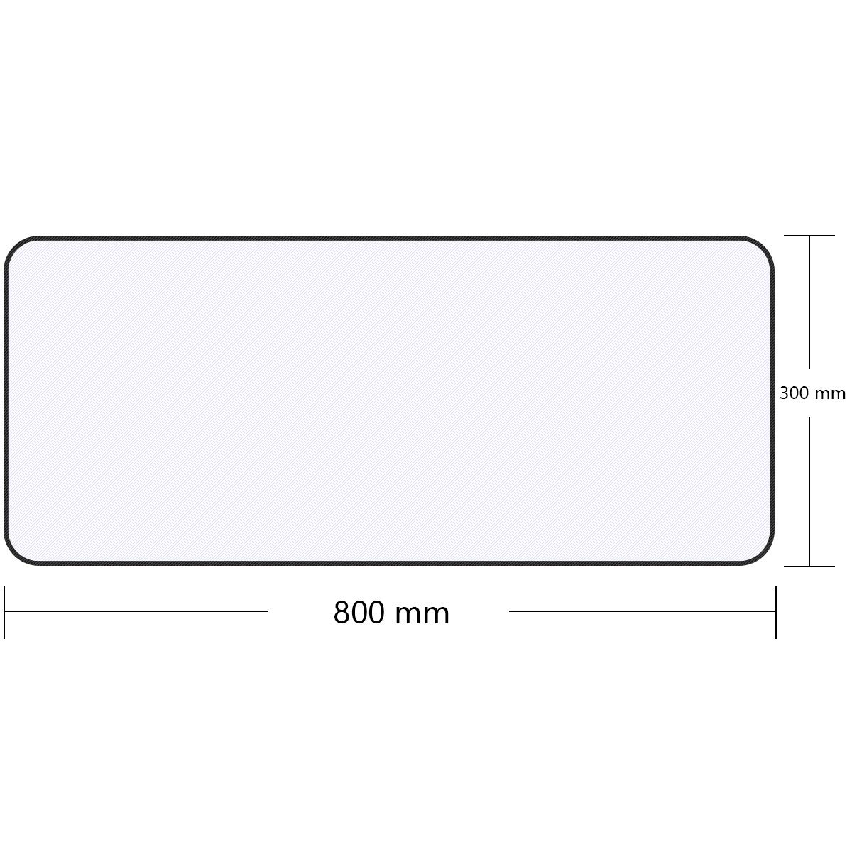 Qisan XXL Gaming Mouse Pad - 31.5x11.8 Inch Non-Slip Rubber Base Computer Desk Mat for PC, Laptop, Keyboard - Ultra Thin 0.15