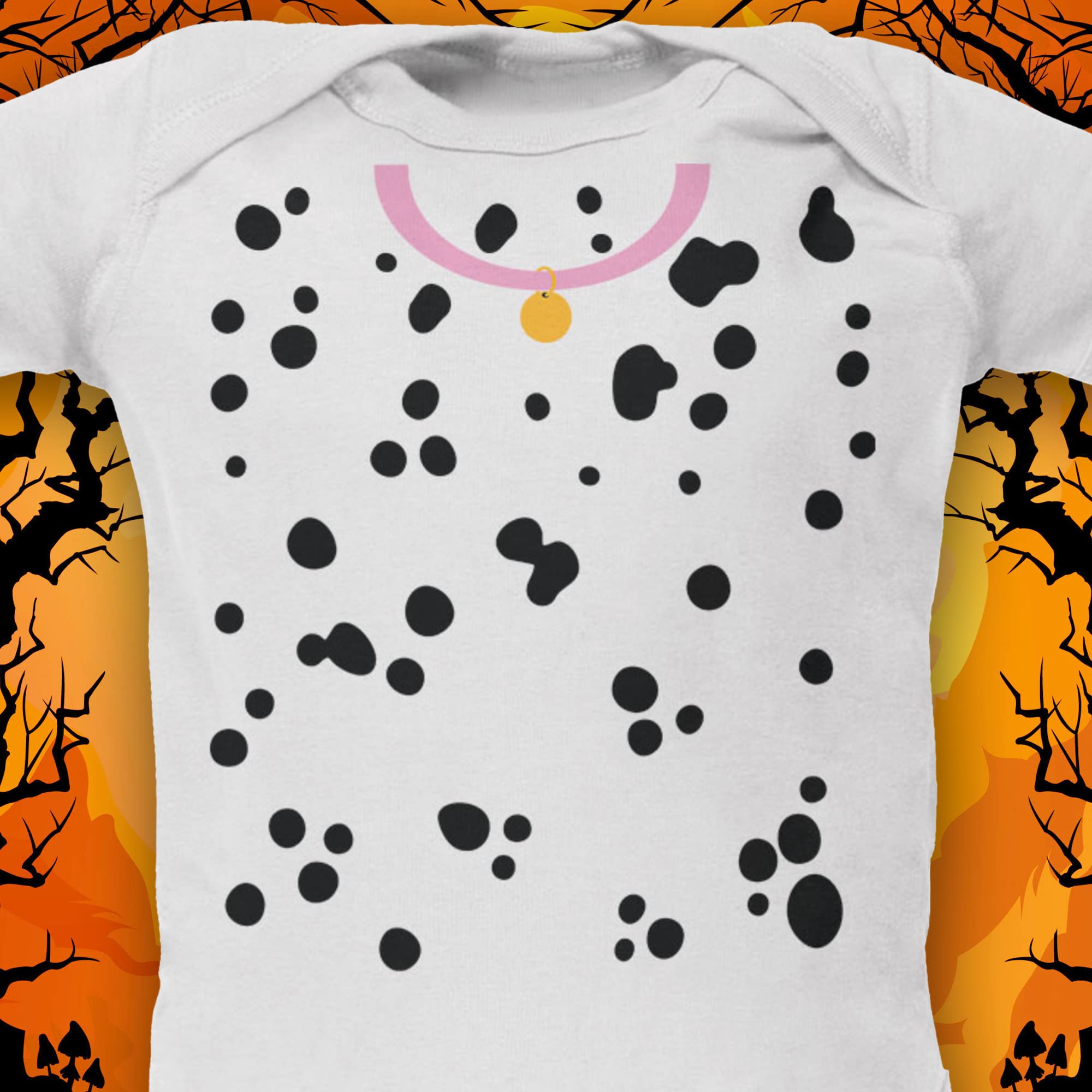 Halloween Dalmatian Puppy Costume - Soft Baby One-Piece Outfit for Infants & Toddlers | Perfect for Halloween Parties, Trick-or-Treating & Photo Shoots
