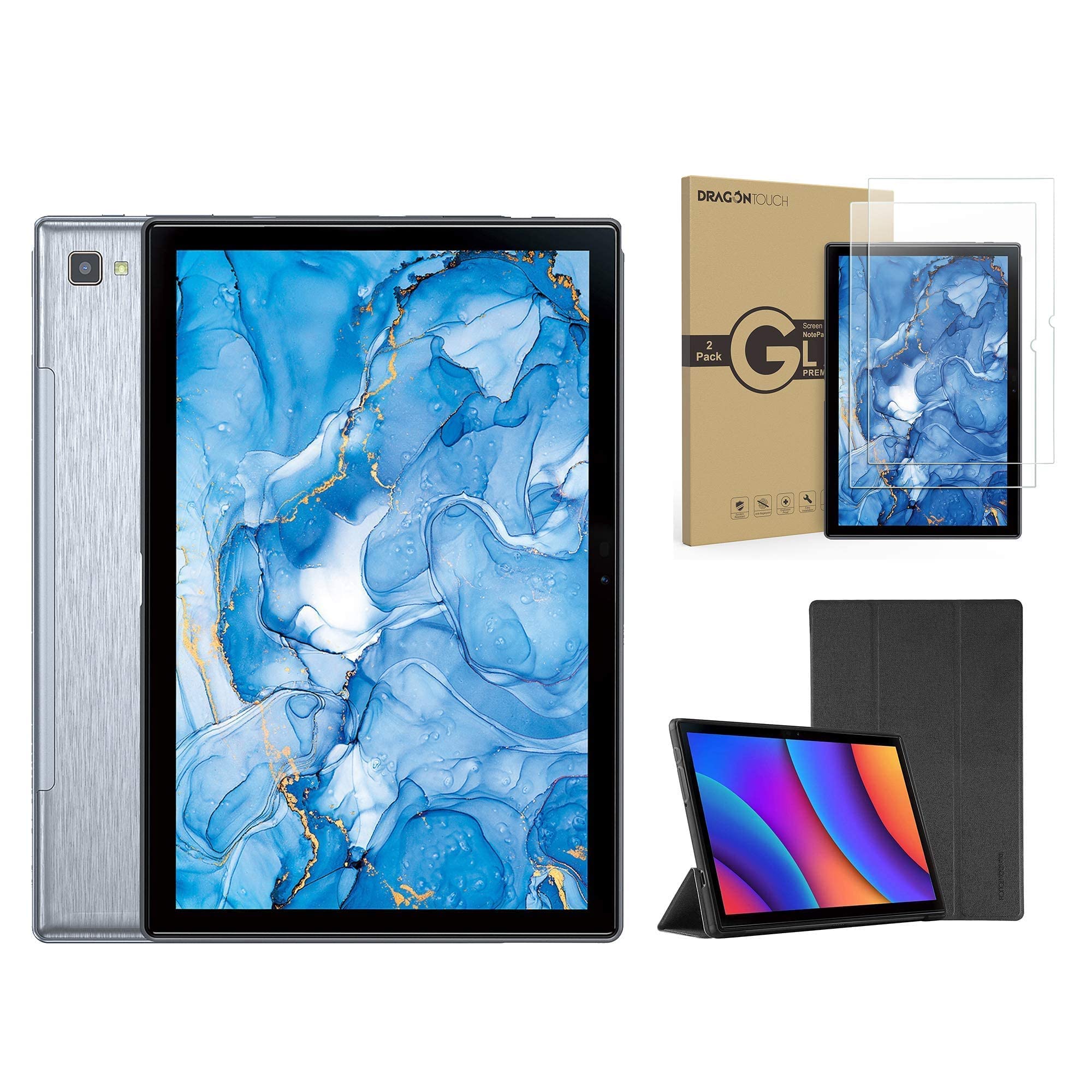 Dragon Touch Notepad 102 Tablet 10.1 Inch with Keyboard Case & Screen Protector - Perfect for Work, Study, and Entertainment
