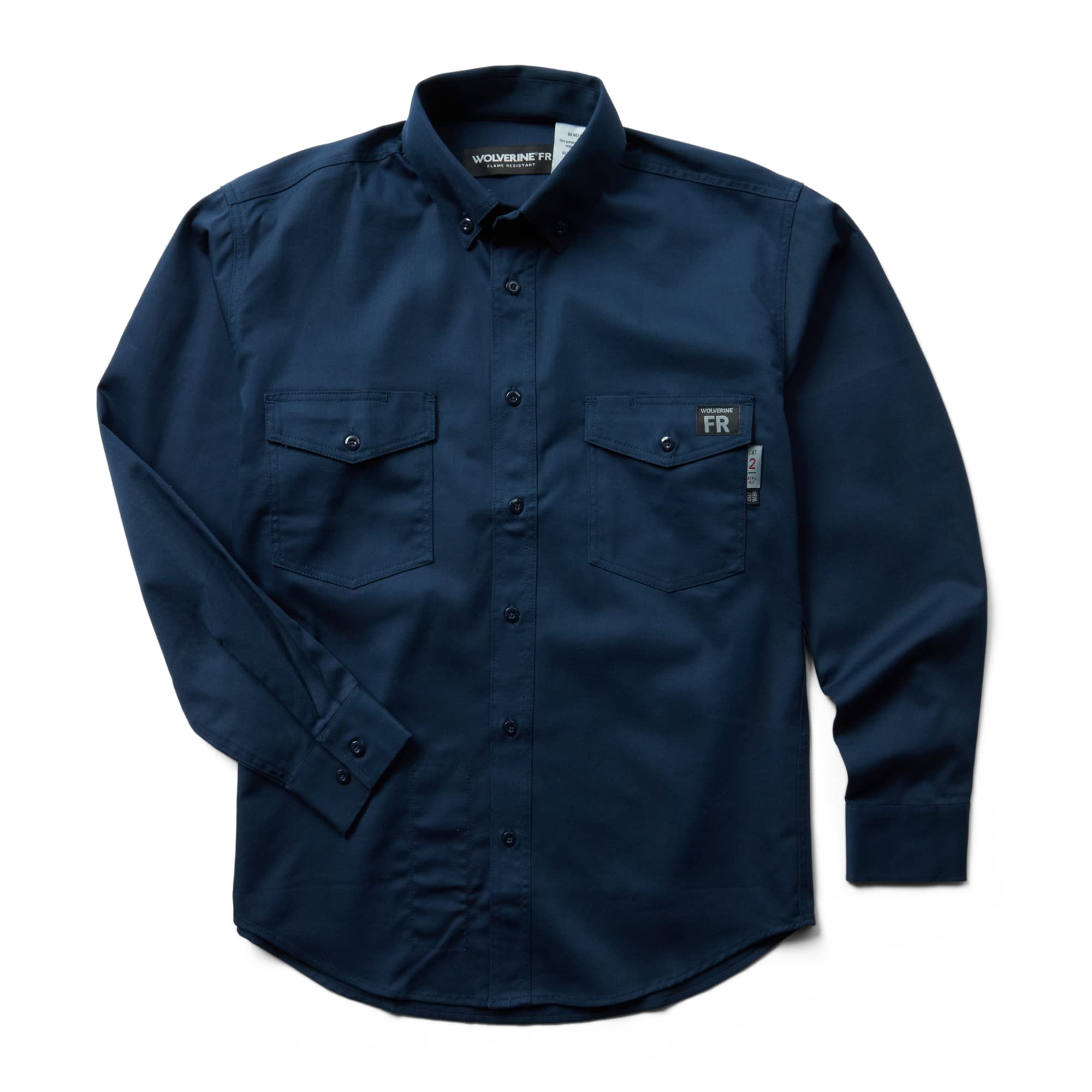 Wolverine Men's Flame Resistant Twill Work Shirt - Durable Safety Apparel for Construction, Welding & Industrial Work