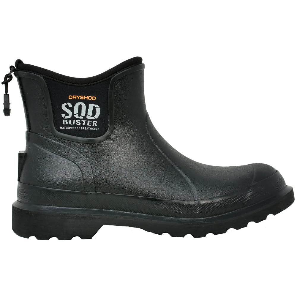Dryshod Men's Sod Buster Waterproof Ankle Boots for Outdoor, Garden & Work - Slip-Resistant Rubber Sole Comfort Shoes for Hiking, Farming & Yard Work
