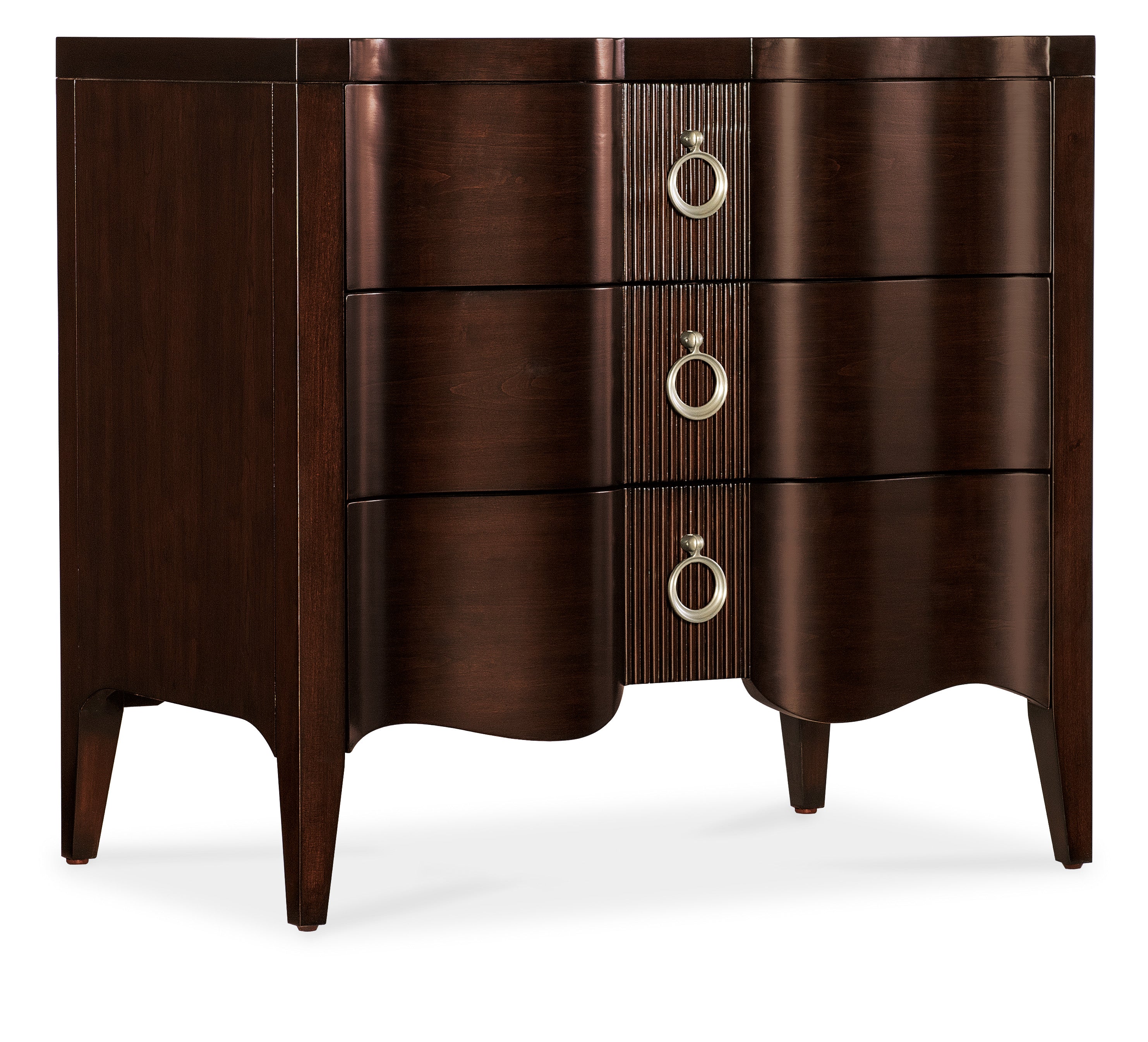 Bella Donna 3-Drawer Nightstand - Stylish Bedside Table for Bedroom, Living Room & Guest Room - Perfect for Storage & Organization