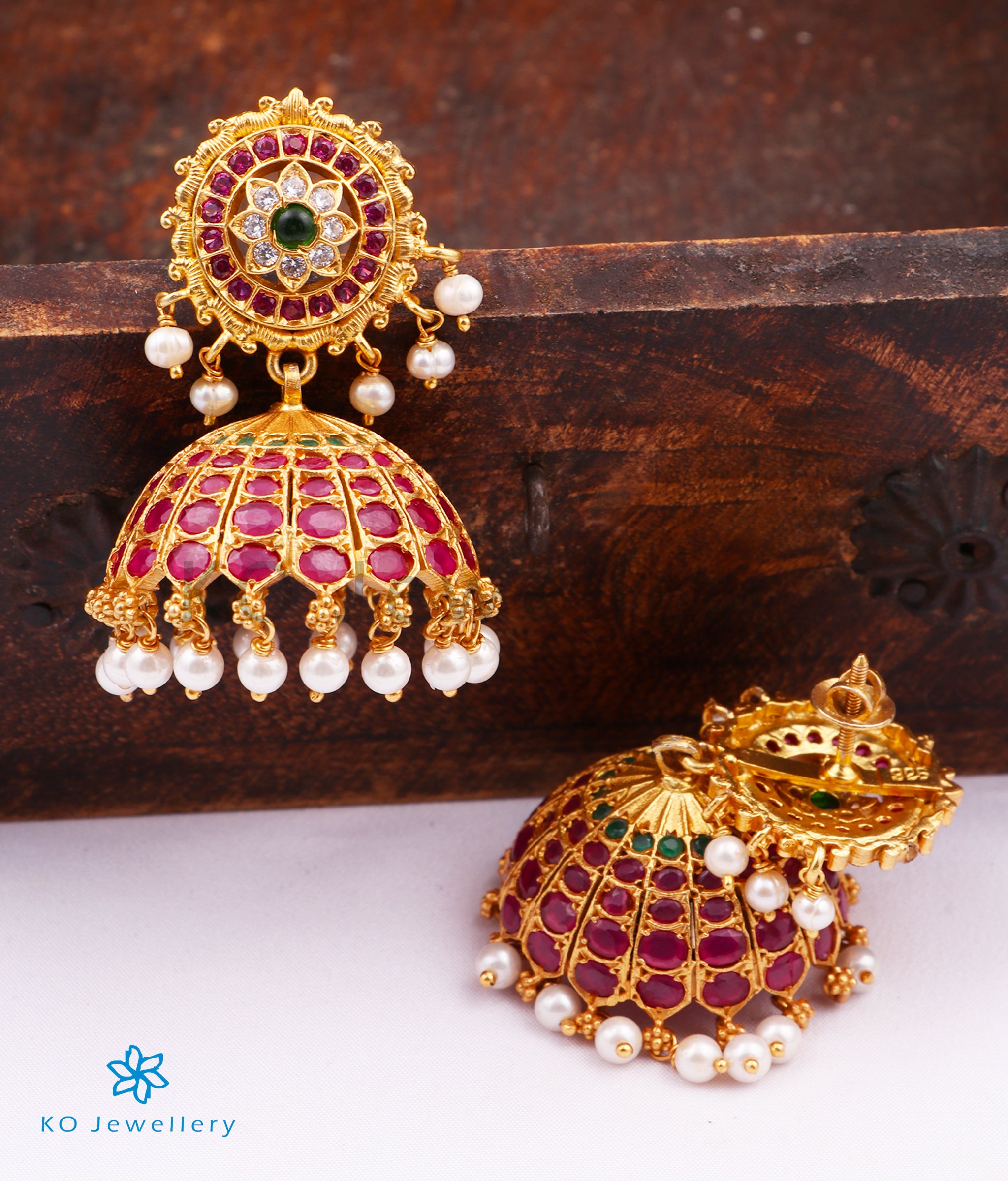 Exquisite Silver Bridal Jhumka Earrings for Women | Traditional Indian Wedding Jewelry | Handcrafted Ethnic Accessories for Brides, Sangeet & Festive Occasions