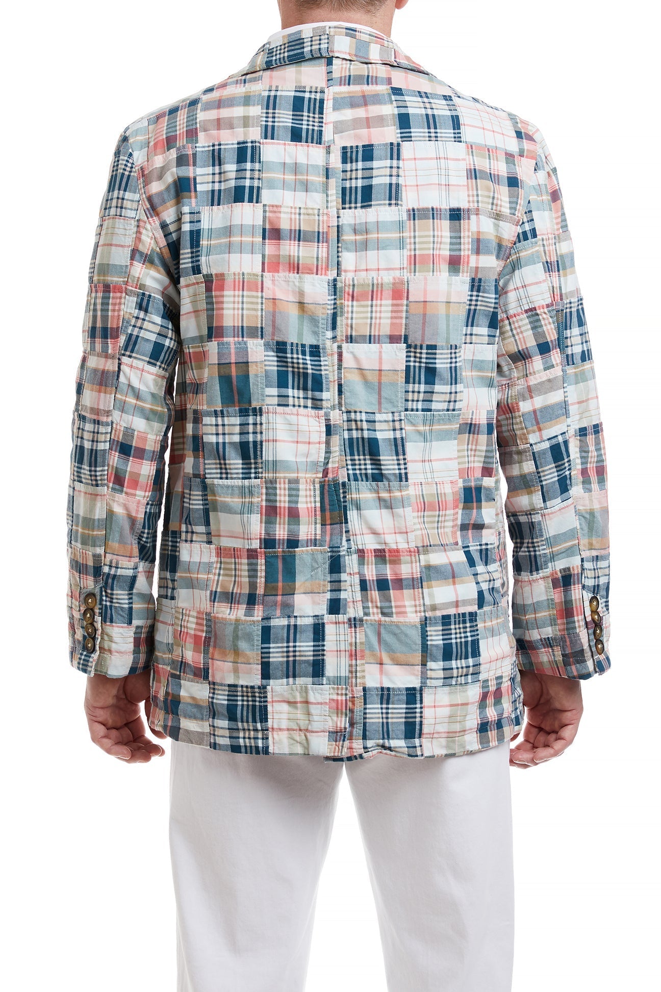 Spinnaker Blazer Grey Lady Patch Madras - Lightweight Summer Jacket for Women | Perfect for Yachting, Sailing & Casual Outings