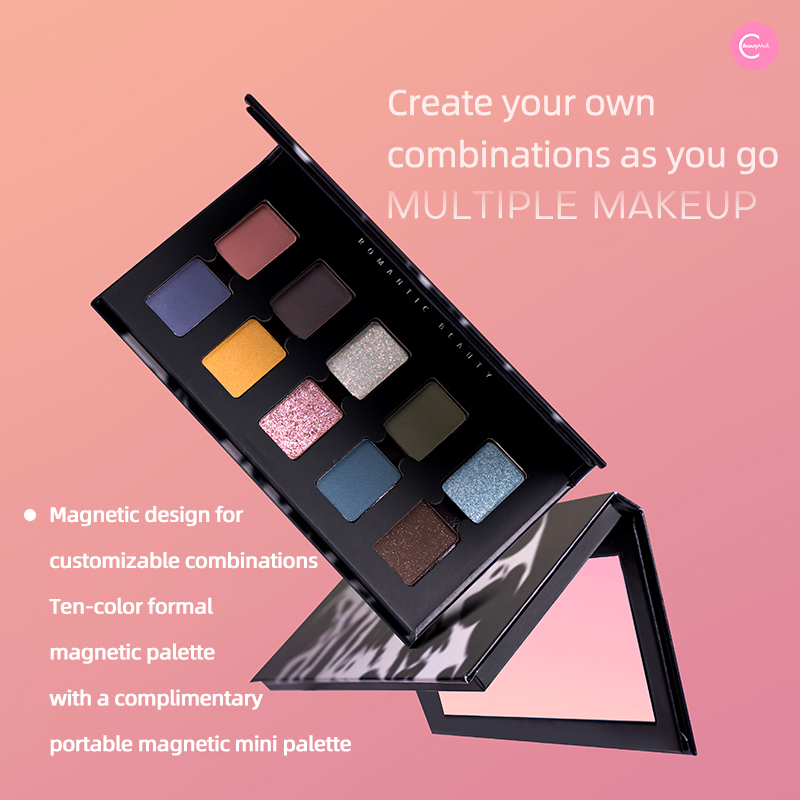 RMT x Nicole33 10-Color Eyeshadow Palette - Highly Pigmented, Long-Lasting Makeup for Day & Night Looks - Perfect for Parties, Weddings & Professional Makeup Artists