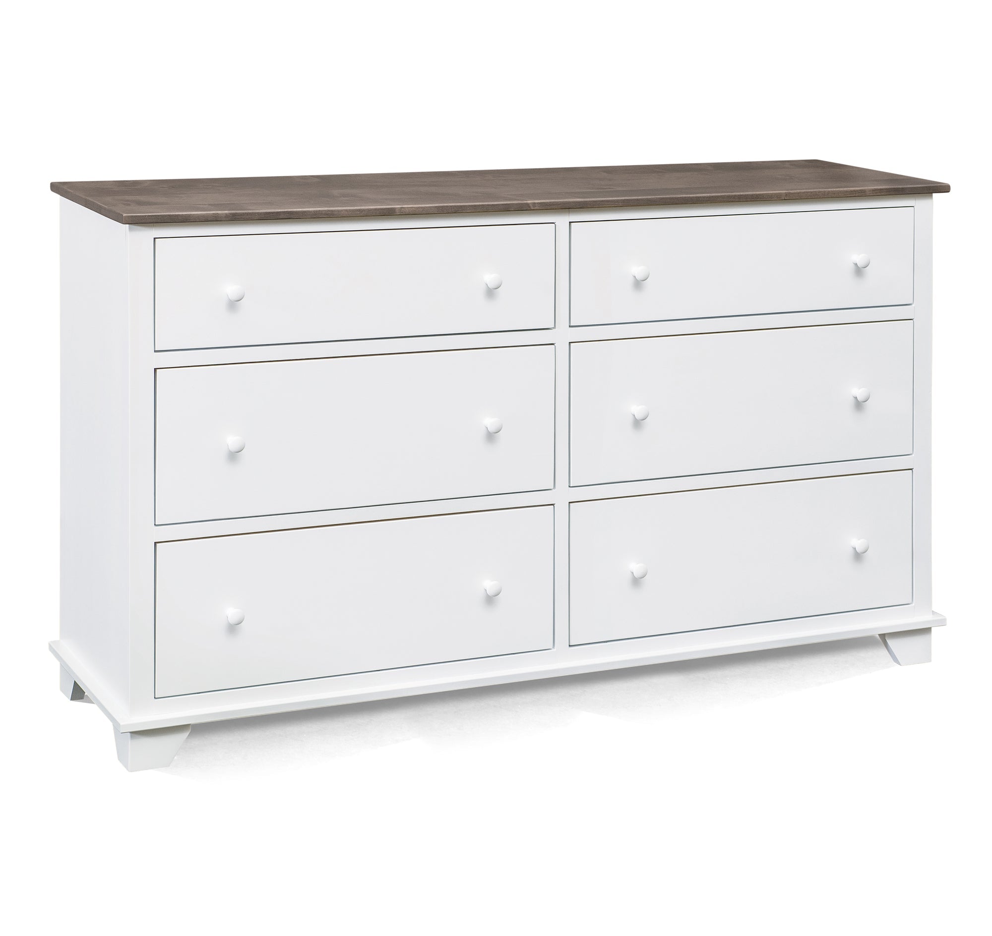 Portland 6 Drawer Dresser - Modern Wooden Chest of Drawers for Bedroom Storage & Organization | Perfect for Clothes, Linens & Accessories