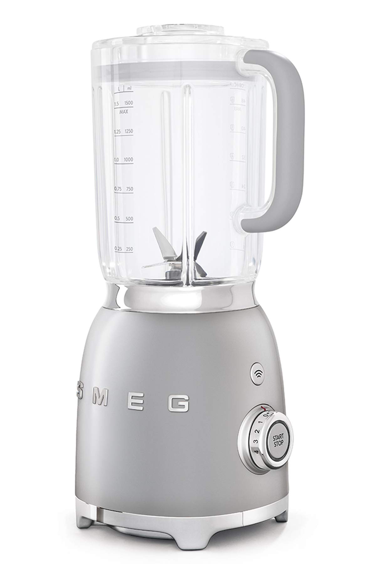 Smeg BLF01SVEU 800W Blender - Powerful Stainless Steel Blender for Smoothies, Juices & Food Prep - Perfect for Home & Professional Kitchens