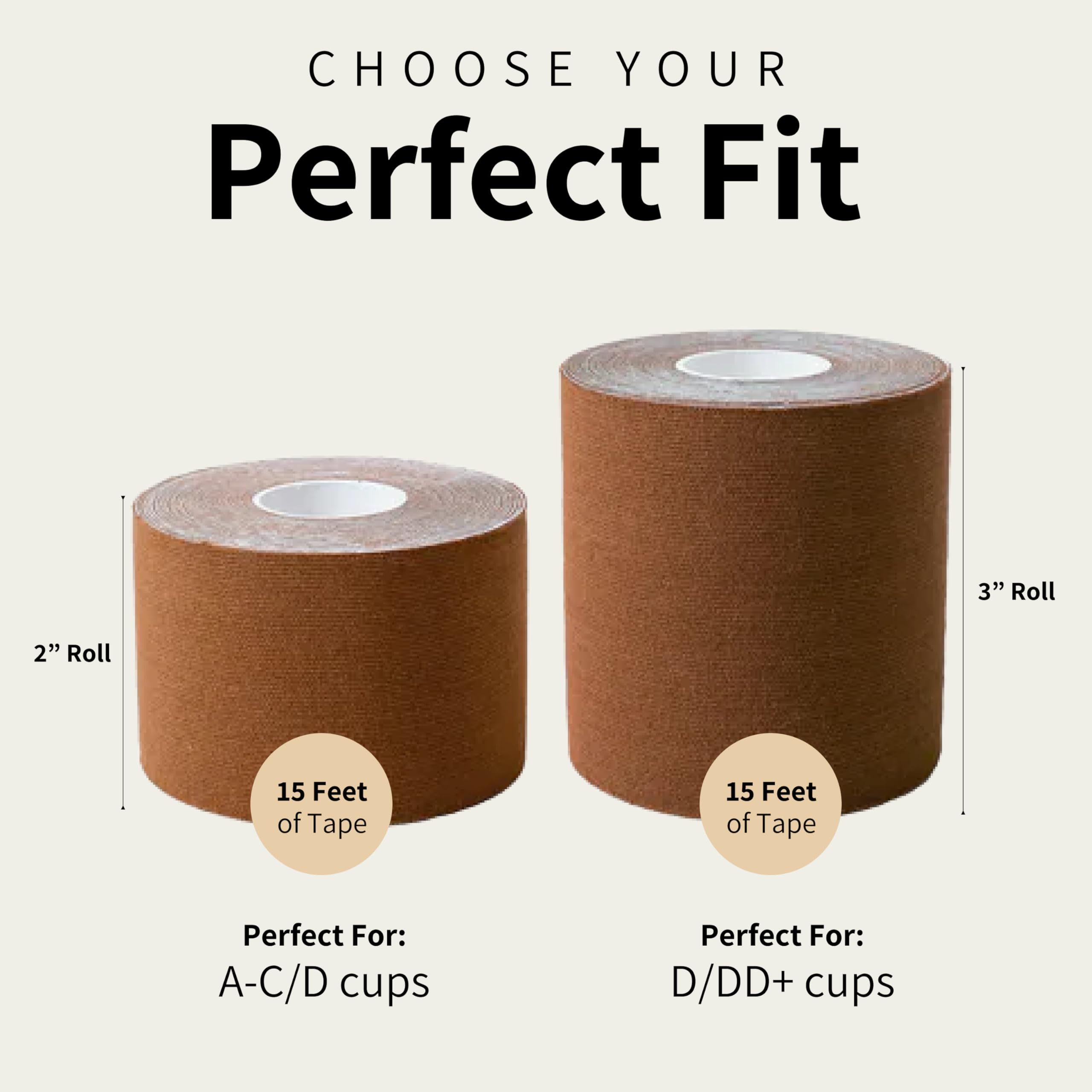 Best Boob Tape & Reusable Nipple Covers Kit for Women - Invisible Breast Lift Support for Dresses, Backless Outfits & Swimwear