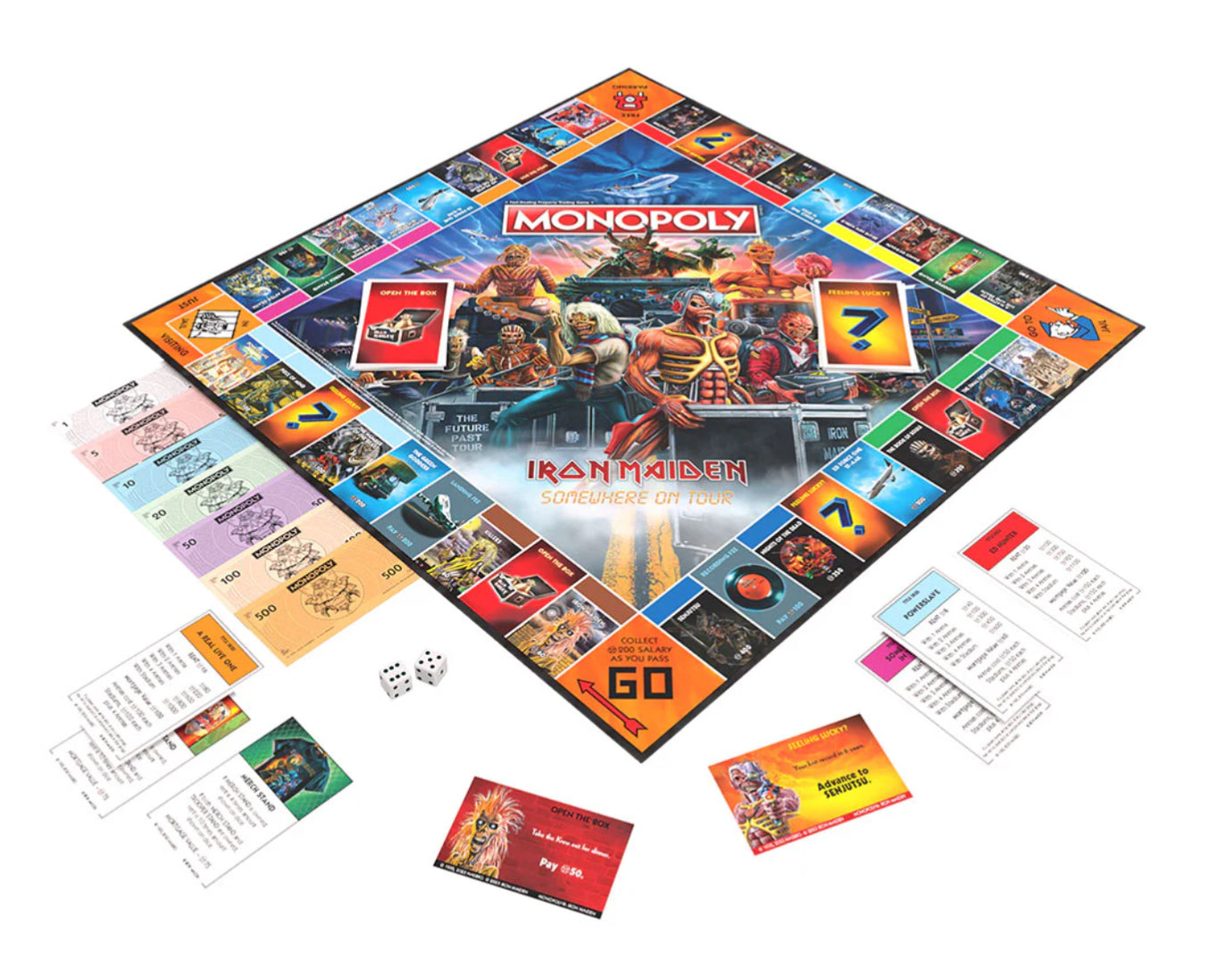 Iron Maiden Monopoly Board Game - Official Collector's Edition for Fans | Music-Themed Family Game Night | Perfect Gift for Rock Music Lovers & Board Game Enthusiasts | Great for Parties, Game Nights & Collectors