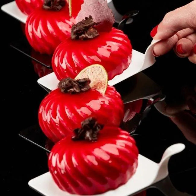 Square Black Single Serve Tray - Perfect for Parties, Events & Catering | Elegant Appetizer & Dessert Serving Plates for Weddings, Cocktail Receptions & Home Entertaining