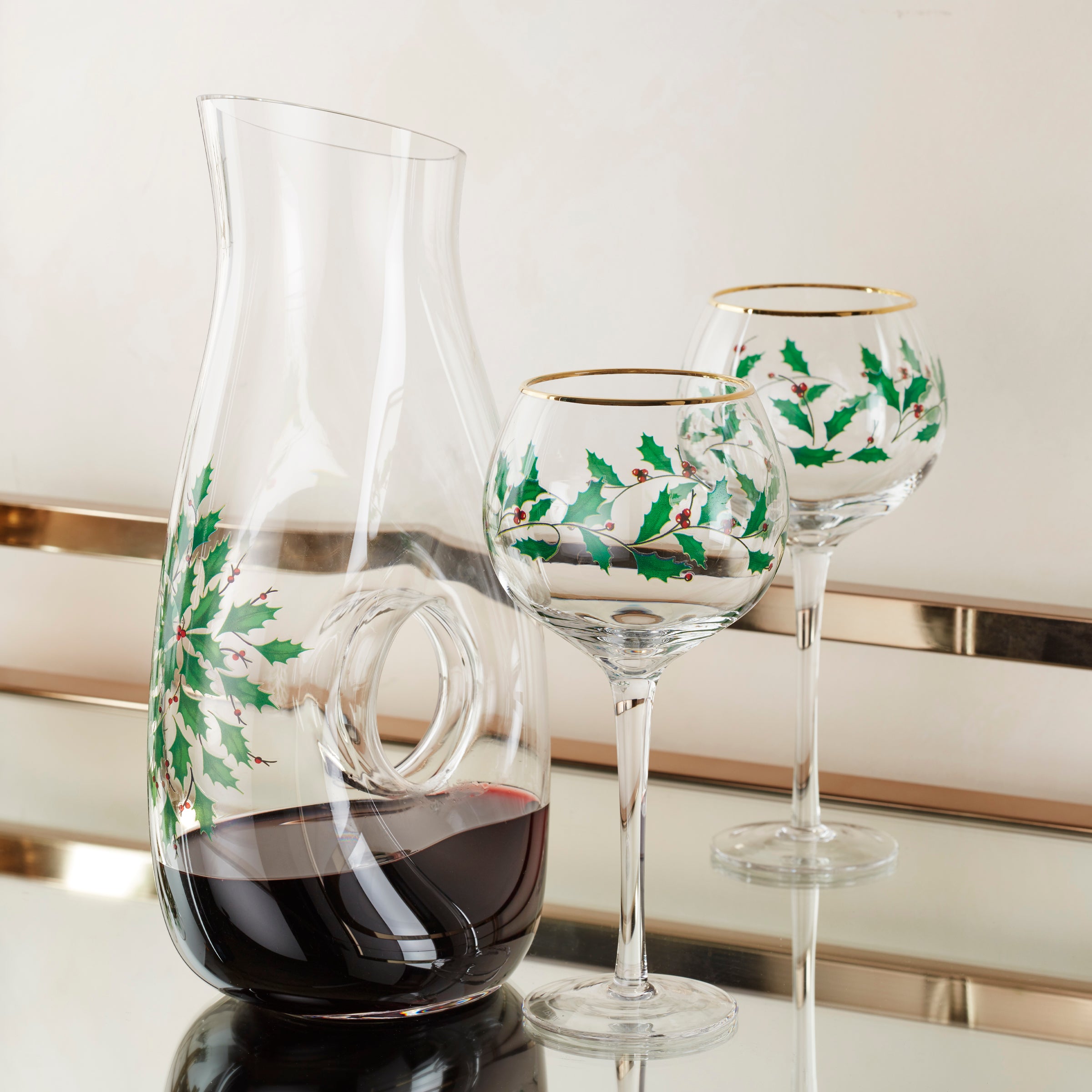 Premium 3-Piece Glass Decanter & Wine Glasses Set for Holiday Gifts - Perfect for Wine Tasting, Dinner Parties & Home Bar Decor