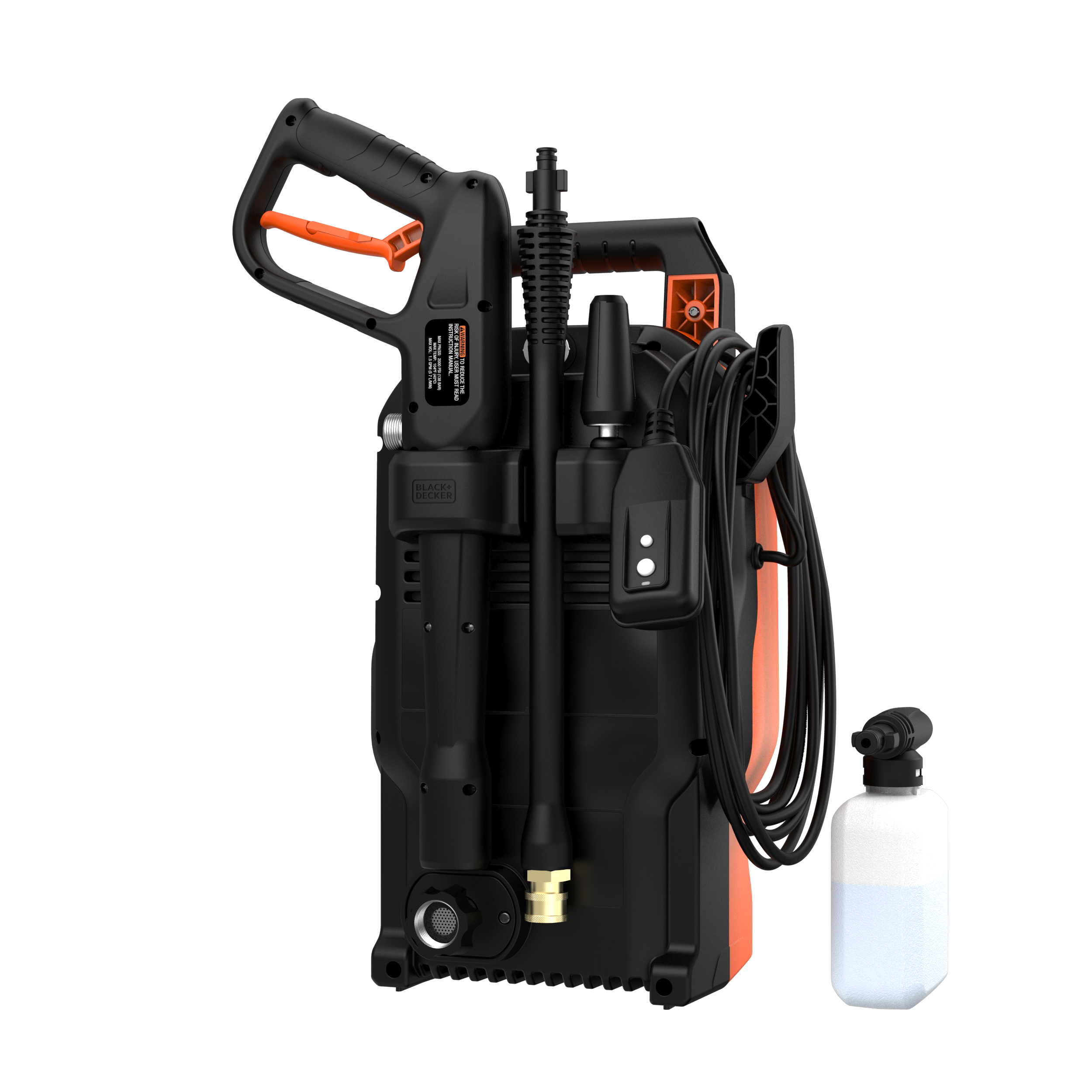 1,700 MAX PSI Electric Pressure Washer - 1.2 GPM Cold Water Power Cleaner for Home, Driveway, Deck, Patio & Car Washing