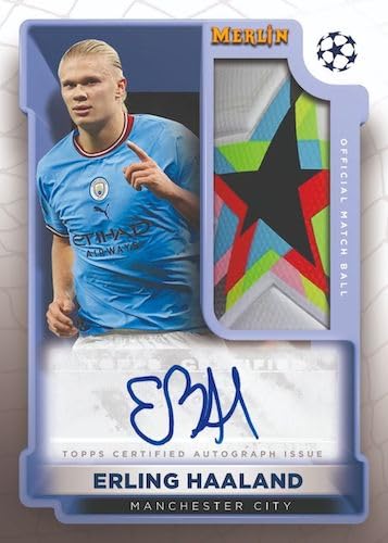 2022-2023 Topps Merlin Chrome UEFA Champions League Soccer Trading Cards Blaster Box - 32 Collectible Cards per Box | Perfect for Soccer Fans, Collectors & Fantasy Sports Enthusiasts