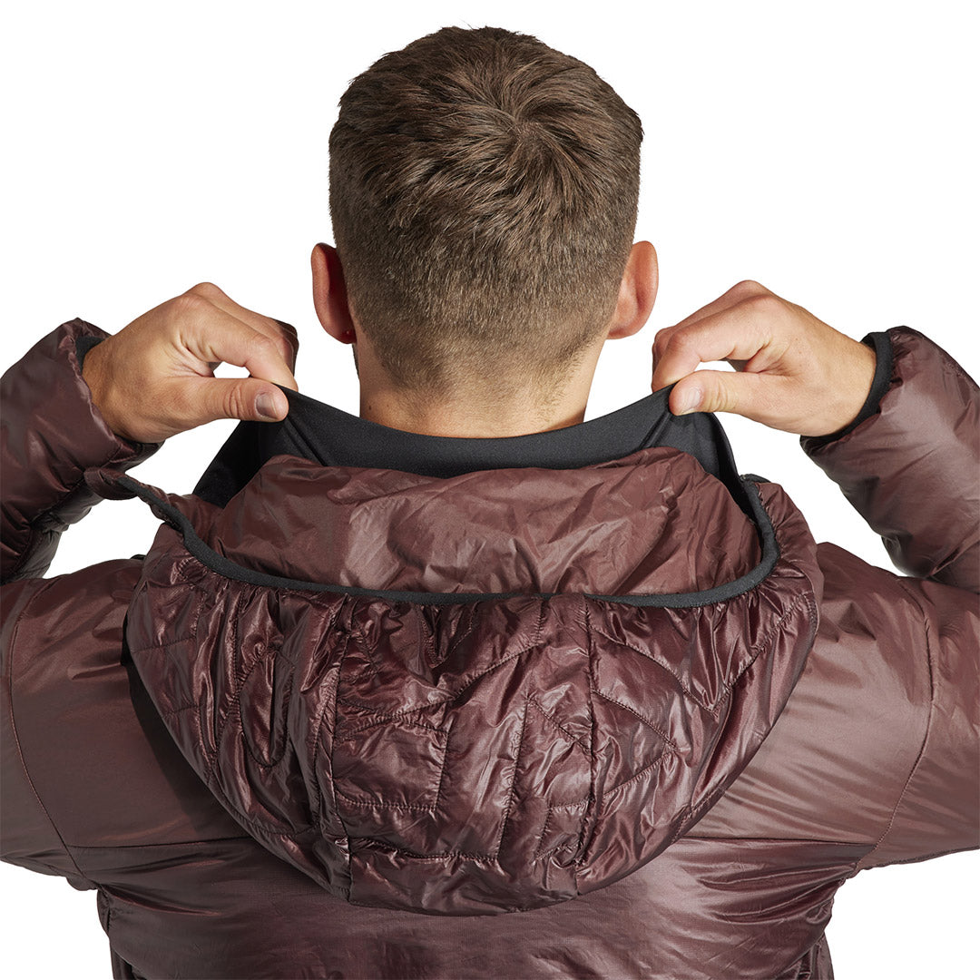 Adidas Men's Terrex Xperior Varilite Hooded Jacket - Lightweight Waterproof Hiking Jacket for Outdoor Adventures (IB4231) | Perfect for Camping, Trekking & Mountain Climbing