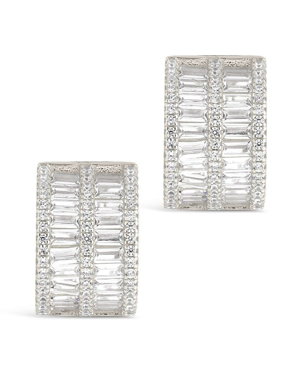 Serena CZ Hoop Earrings for Women - 925 Sterling Silver Cubic Zirconia Huggie Hoops | Perfect for Everyday Wear, Parties & Gifts