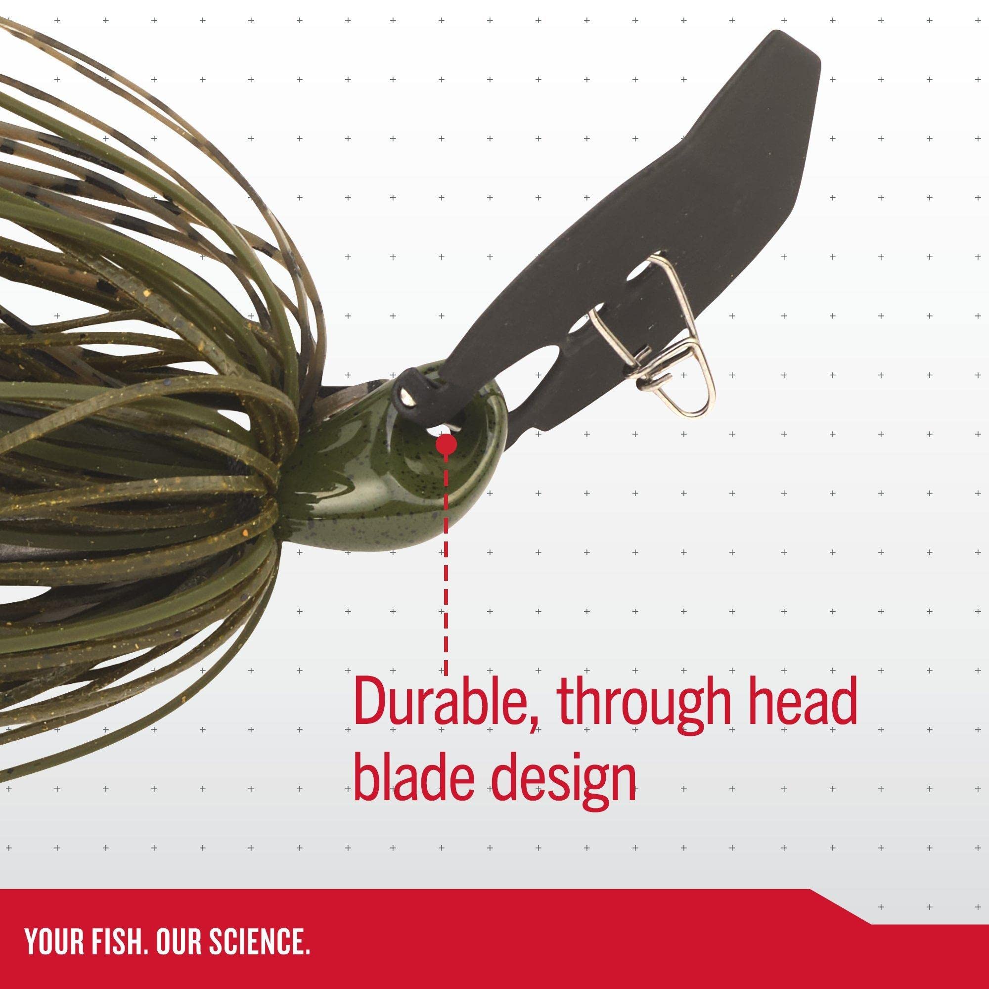 Berkley SlobberKnocker Fishing Jig - Premium Bass Fishing Lure for Freshwater & Saltwater - Ideal for Casting, Trolling, and Jigging